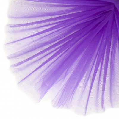Фатин матовый 16-85, 12 гр/м2, шир.300см, цвет фиолетовый - купить в Новокузнецке. Цена 96.31 руб.