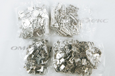 Крючки брючные 4 шипа "Стром" 144 шт. никель - купить в Новокузнецке. Цена: 383.97 руб.