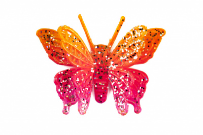 Бабочка декоративная пластиковая #10 - купить в Новокузнецке. Цена: 7.09 руб.