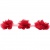 Тесьма плетеная "Рюш", упак. 9,14 м, цвет красный - купить в Новокузнецке. Цена: 46.82 руб.