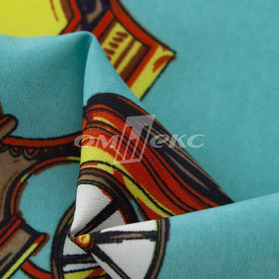 Плательная ткань "Фламенко" 16.2, 80 гр/м2, шир.150 см, принт этнический - купить в Новокузнецке. Цена 241.49 руб.