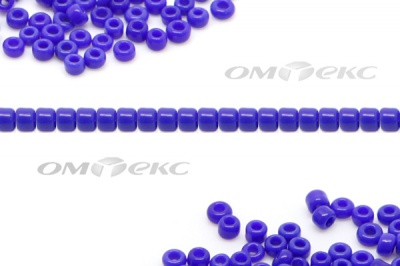 Бисер (ОS) 11/0 ( упак.100 гр) цв.48 - синий - купить в Новокузнецке. Цена: 48 руб.