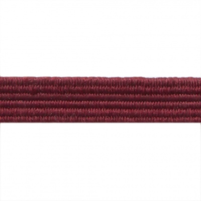 Резиновые нити с текстильным покрытием, шир. 6 мм ( упак.30 м/уп), цв.- 88-бордо - купить в Новокузнецке. Цена: 155.22 руб.