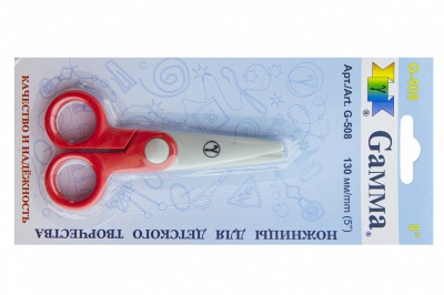 Ножницы G-508 детские 130 мм - купить в Новокузнецке. Цена: 118.32 руб.