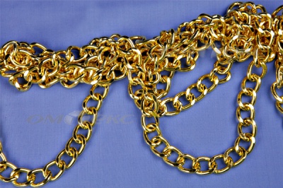 Цепь металл декоративная №11 (17*13) золото (10+/-1 м)  - купить в Новокузнецке. Цена: 1 341.87 руб.