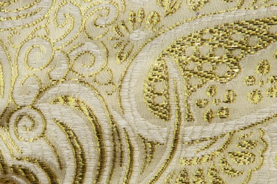 Ткань костюмная жаккард №5, 140 гр/м2, шир.150см, цвет золото - купить в Новокузнецке. Цена 383.29 руб.
