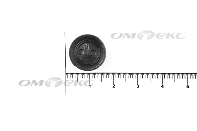 51820/15 мм (2 пр)  черные пуговицы - купить в Новокузнецке. Цена: 0.87 руб.