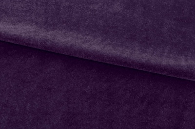 Бархат стрейч, 240 гр/м2, шир.160см, (2,4 м/кг), цвет 27/фиолет - купить в Новокузнецке. Цена 886.02 руб.