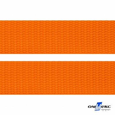 Оранжевый - цв.523 - Текстильная лента-стропа 550 гр/м2 ,100% пэ шир.50 мм (боб.50+/-1 м) - купить в Новокузнецке. Цена: 797.67 руб.