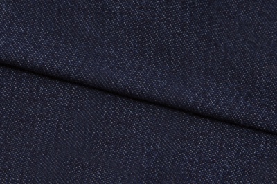 Ткань джинсовая №96, 160 гр/м2, шир.148см, цвет т.синий - купить в Новокузнецке. Цена 350.42 руб.