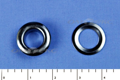 Люверсы металлические, блочка/кольцо, №5 (8 мм) упак.1000 шт- цв.никель - купить в Новокузнецке. Цена: 392 руб.