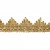 Тесьма металлизированная 0384-0240, шир. 40 мм/уп. 25+/-1 м, цвет золото - купить в Новокузнецке. Цена: 490.74 руб.