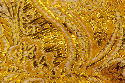 Ткань костюмная жаккард №12, 140 гр/м2, шир.150см, цвет жёлтый - купить в Новокузнецке. Цена 383.29 руб.