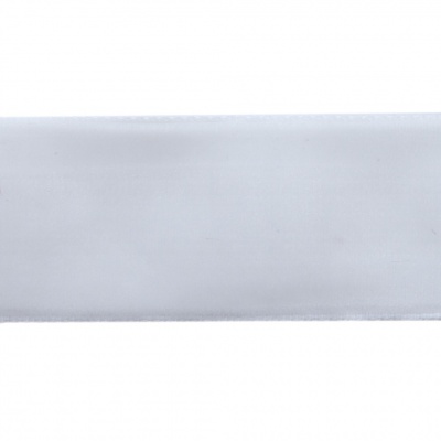 Лента бархатная нейлон, шир.25 мм, (упак. 45,7м), цв.01-белый - купить в Новокузнецке. Цена: 981.09 руб.