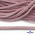 Шнур плетеный d-6 мм круглый, 70% хлопок 30% полиэстер, уп.90+/-1 м, цв.1087-розовый - купить в Новокузнецке. Цена: 588 руб.