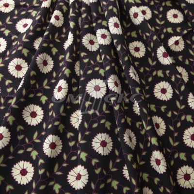 Плательная ткань "Фламенко" 10.1, 80 гр/м2, шир.150 см, принт растительный - купить в Новокузнецке. Цена 241.49 руб.