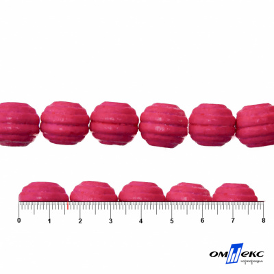 0309-Бусины деревянные "ОмТекс", 16 мм, упак.50+/-3шт, цв.023-розовый - купить в Новокузнецке. Цена: 62.22 руб.
