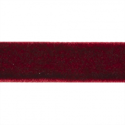 Лента бархатная нейлон, шир.12 мм, (упак. 45,7м), цв.240-бордо - купить в Новокузнецке. Цена: 392 руб.