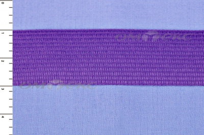 Окантовочная тесьма №0225, шир. 22 мм (в упак. 100 м), цвет фиолет - купить в Новокузнецке. Цена: 271.60 руб.