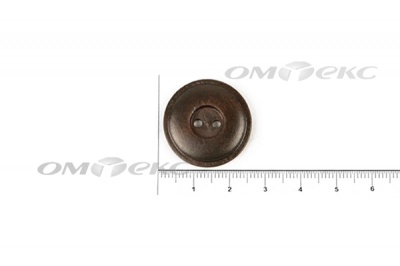 Пуговица деревянная круглая №54 (25мм) - купить в Новокузнецке. Цена: 4.12 руб.