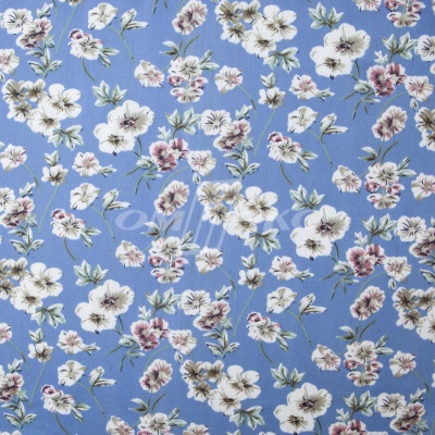 Плательная ткань "Фламенко" 12.1, 80 гр/м2, шир.150 см, принт растительный - купить в Новокузнецке. Цена 241.49 руб.