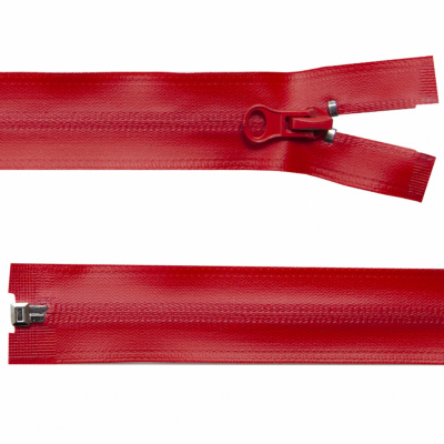 Молния водонепроницаемая PVC Т-7, 60 см, разъемная, цвет (820) красный - купить в Новокузнецке. Цена: 49.39 руб.