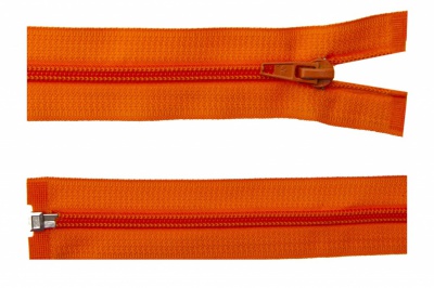 Спиральная молния Т5 849, 50 см, автомат, цвет оранжевый - купить в Новокузнецке. Цена: 13.41 руб.