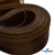 Регилиновая лента, шир.65мм, (уп.25 ярд), цв.- коричневый - купить в Новокузнецке. Цена: 499.43 руб.