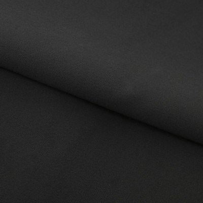 Костюмная ткань "Элис", 200 гр/м2, шир.150см, цвет чёрный - купить в Новокузнецке. Цена 306.20 руб.