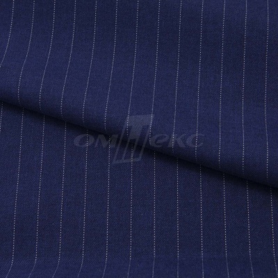 Костюмная ткань "Жаклин", 188 гр/м2, шир. 150 см, цвет тёмно-синий - купить в Новокузнецке. Цена 430.84 руб.