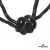 Шнурки #3-10, круглые с наполнителем 130 см, светоотражающие, цв.-чёрный - купить в Новокузнецке. Цена: 75.38 руб.
