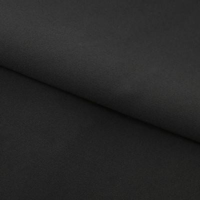 Костюмная ткань "Элис", 220 гр/м2, шир.150 см, цвет чёрный - купить в Новокузнецке. Цена 308 руб.