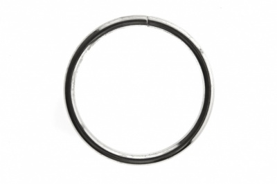 Кольцо металлическое №40 мм, цв.-никель - купить в Новокузнецке. Цена: 4.45 руб.