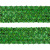 Тесьма с пайетками D4, шир. 35 мм/уп. 25+/-1 м, цвет зелёный - купить в Новокузнецке. Цена: 1 308.30 руб.