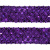 Тесьма с пайетками 12, шир. 35 мм/уп. 25+/-1 м, цвет фиолет - купить в Новокузнецке. Цена: 1 308.30 руб.