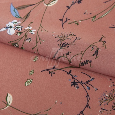 Плательная ткань "Фламенко" 2.1, 80 гр/м2, шир.150 см, принт растительный - купить в Новокузнецке. Цена 311.05 руб.