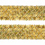 Тесьма с пайетками D16, шир. 35 мм/уп. 25+/-1 м, цвет золото - купить в Новокузнецке. Цена: 1 281.60 руб.