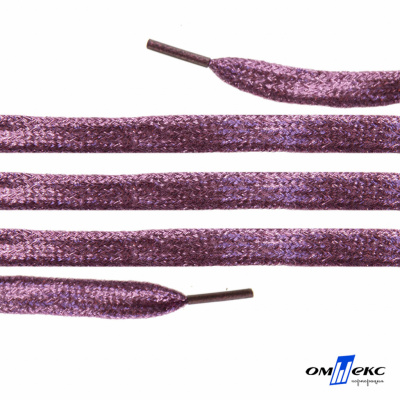 Шнурки #107-01, плоские 130 см, цв.розовый металлик - купить в Новокузнецке. Цена: 35.45 руб.