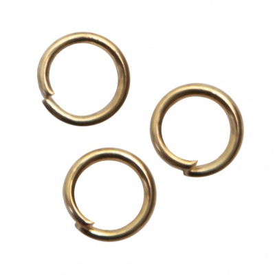 Кольцо  соединительное для бижутерии 5 мм, цв.-золото - купить в Новокузнецке. Цена: 0.44 руб.