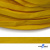Шнур плетеный (плоский) d-12 мм, (уп.90+/-1м), 100% полиэстер, цв.269 - жёлтый - купить в Новокузнецке. Цена: 8.62 руб.
