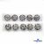 119-01 Кнопки пришивные декоративные металл 21 мм, цв.-никель - купить в Новокузнецке. Цена: 21.54 руб.