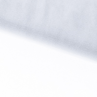 Трикотажное полотно Тюль Кристалл, 100% полиэфир, 16-01/белый, 15гр/м2, шир.160см. - купить в Новокузнецке. Цена 129.70 руб.