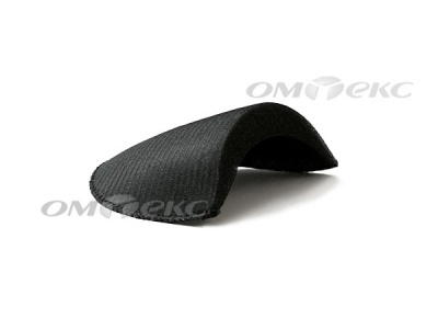 Плечевые накладки ОВ-10, обшитые, цвет чёрный - купить в Новокузнецке. Цена: 16.83 руб.