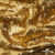 Трикотажное полотно, Сетка с пайетками,188 гр/м2, шир.140 см, цв.-тем.золото (#51) - купить в Новокузнецке. Цена 505.15 руб.