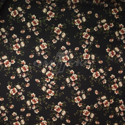 Плательная ткань "Фламенко" 3.1, 80 гр/м2, шир.150 см, принт растительный - купить в Новокузнецке. Цена 239.03 руб.