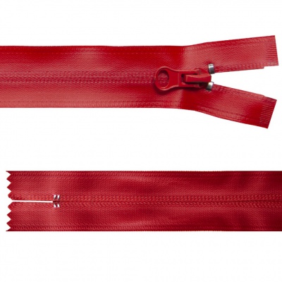 Молния водонепроницаемая PVC Т-7, 20 см, неразъемная, цвет (820)-красный - купить в Новокузнецке. Цена: 21.56 руб.