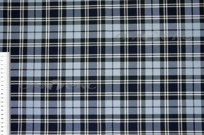 Ткань костюмная клетка Т7274 2004, 220 гр/м2, шир.150см, цвет т.синий/гол/бел - купить в Новокузнецке. Цена 