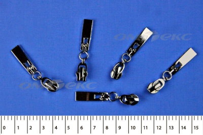 Слайдер декоративный, металлический №1/спираль Т7/никель - купить в Новокузнецке. Цена: 6.29 руб.