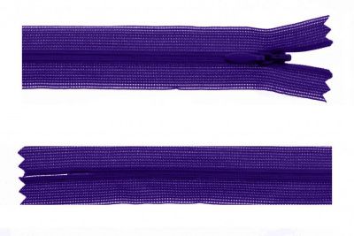 Молния потайная Т3 866, 50 см, капрон, цвет фиолетовый - купить в Новокузнецке. Цена: 8.62 руб.