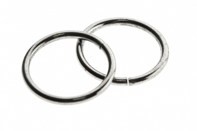 Кольцо металлическое d-15 мм, цв.-никель - купить в Новокузнецке. Цена: 2.45 руб.